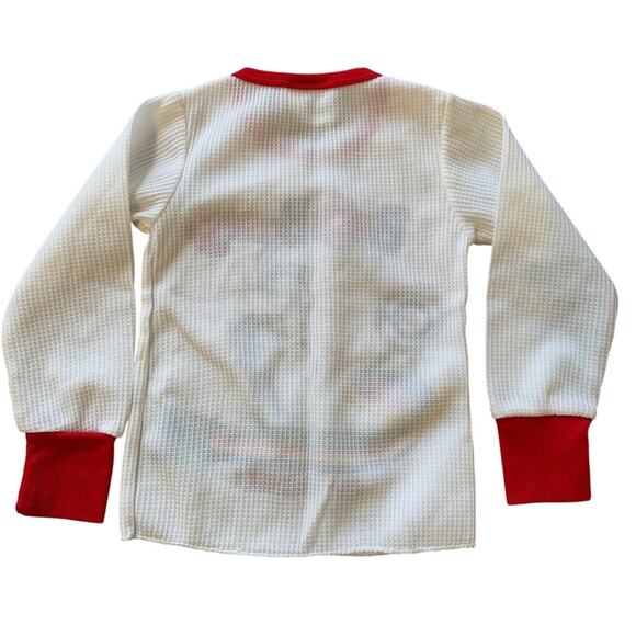 Vintage 80s Bugs Bunny Kids Waffle Thermal Graphic Top - Picture 4 of 4